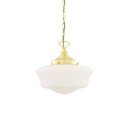 lampa wisząca Saga nad wyspę z łańcuchem polerowany mosiądz