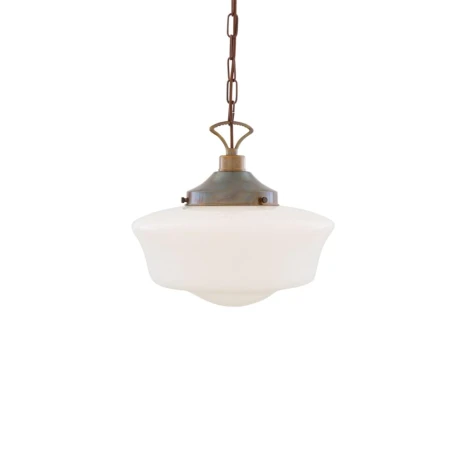 lampa wisząca  z łańcuchem Saga do kuchni antyczny mosiądz
