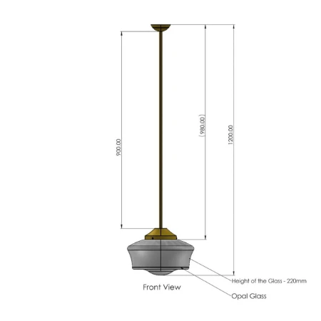 wymiary lampa Sofia