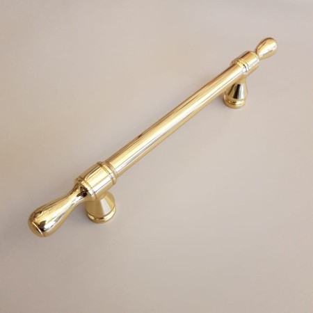 Uchwyt reling meblowy RM302 mosiężny złoty polerowany