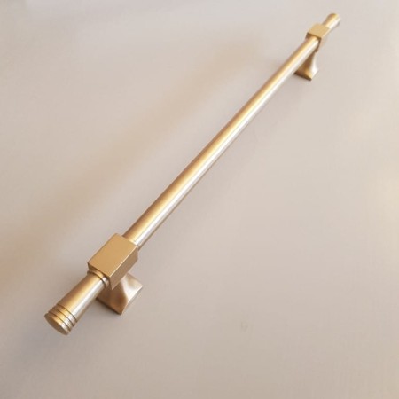 reling meblowy RM304 uchwyt do szuflad mosiądz satyna złoto szczotka