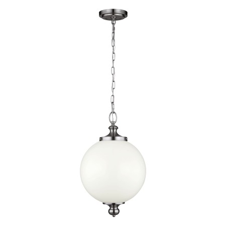 lampa wisząca nad wyspe stol kula Parkman duża stal szczotka