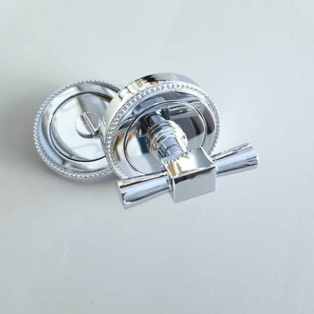 zamknięcie łazienkowe rozeta z perełką AM104 chrom