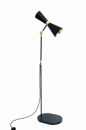 lampa stojąca Shanti  czarno złota