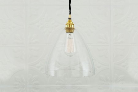 Lampa wisząca Guaviare polerowany mosiądz