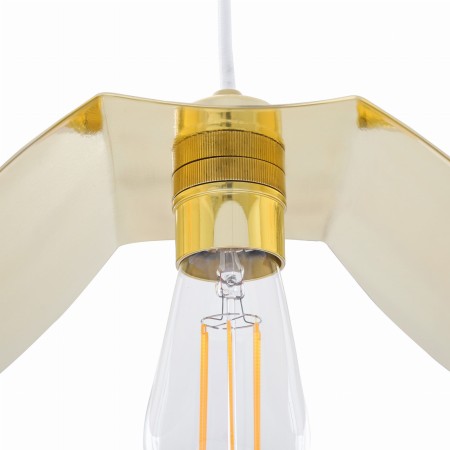 Lampa Negro z białym kablem