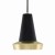Lampa wisząca Purus złoto czarna