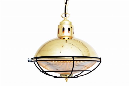 Złota lampa wisząca Putomayo