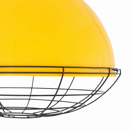Lampa z klatką, żółta