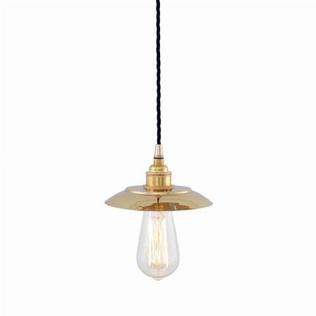 Lampa wisząca Nelson, polerowany mosiądz