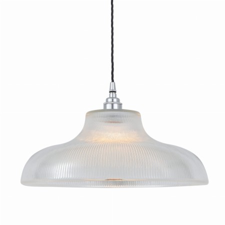Lampa wisząca Missisipi, chrom, szkło, 40cm