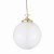 Lampa wisząca Yerevan polerowany mosiądz 40cm