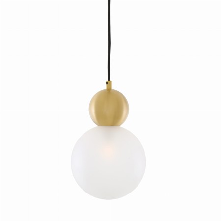 Lampa wisząca Erie, złota z matowym szkłem