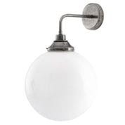 Kinkiet mosiężny Venelle 30cm, mleczne szkło