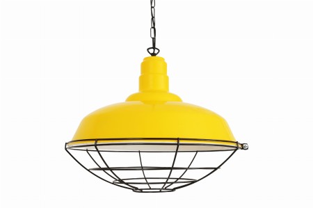 Moza, loftowa lampa, żółta