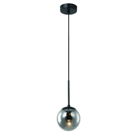 Lampa wisząca Fraser Black przydymione szkło