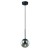 Lampa wisząca Fraser Black przydymione szkło