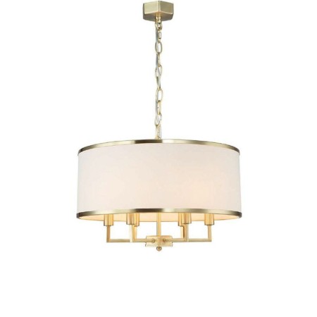 Lampa wisząca Jauza, złota, Hamptons