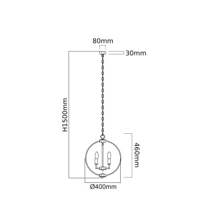 Obrazek techniczny lampy Torne S