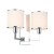 Lampa ścienna, kinkiet Jauza, chrom. Pomieszczenia w stylu  klasycznym, glamour lub modern classic.