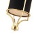 Lampa wisząca Orne Black w stylu New York z elementami złota