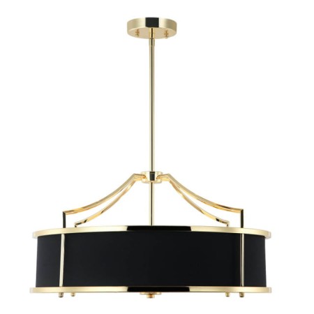 Lampa wisząca Pera, czarno złota