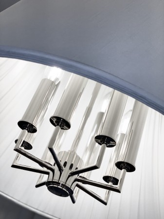 Lampa wisząca z abażurem Vienne do jadalni nad stół