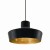 Lampa wisząca Kasjo, czarno złota