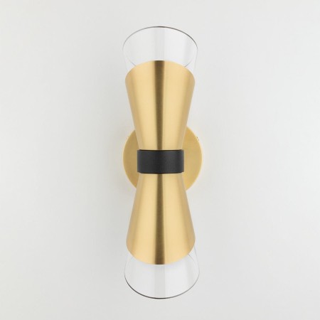 Lampa ścienna zlota