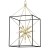 Geometryczna lampa Stella na kształt latarenki rozm L