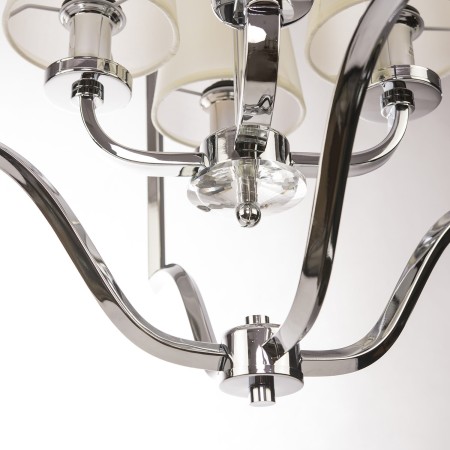 lampa w stylu new york z białymi abażurami P04380WH