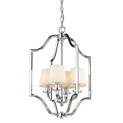 Przejdź do produktu żyrandol  New York chrom z abażurami w dwóch kolorach