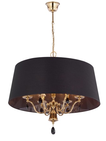 Lampa wisząca Black ze złotym wykończeniem