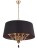 Lampa wisząca Black ze złotym wykończeniem