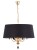Lampa wisząca Black sześcioramienna