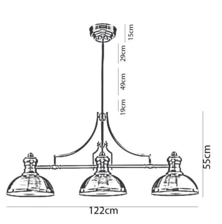 Dokładne wymiary lampy