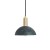 Lampa wisząca ceramiczna niebieska z mosiężnym wykończeniem