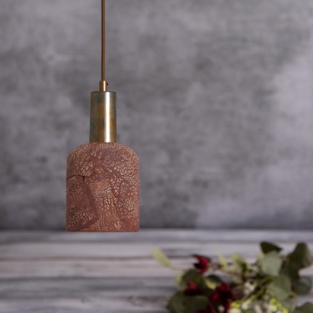 Ceramiczna lampa wisząca w stylu boho
