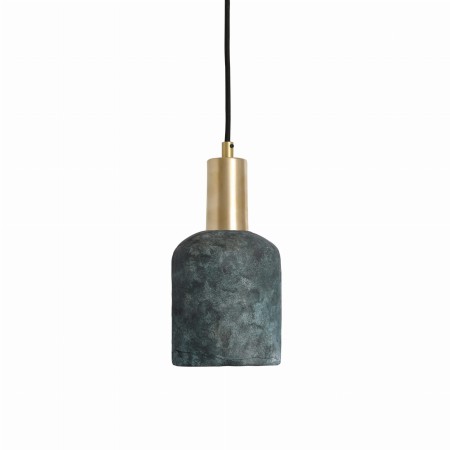 Niebieska ceramiczna lampa wisząca