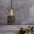 Lampa wisząca w stylu boho z mosiężnymi elementami