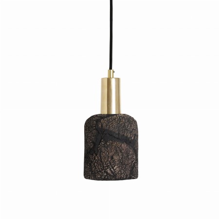 Ceramic short to lampa wisząca z mosiężnym wykończeniem w różnych kolorach