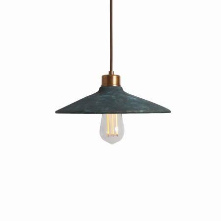 Lampa wisząca Ceramic Disk niebieska