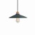 Ceramiczna lampa wisząca z elementami mosiądzu