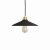 Czarna lampa wisząca w stylu boho industrailnym eklektycznym