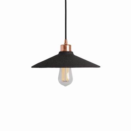 Czarna lampa wisząca z serii Ceramic Disk
