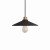 Czarna lampa wisząca z serii Ceramic Disk