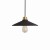 Czarna ceramiczna lampa do pomieszczeń w stylu boo lub eklektycznym