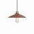 Czerwona lampa Ceramic Disk wykonana z gliny