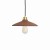 Lampa w stylu boho Ceramic Disk, czerwona