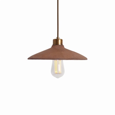 Lampa wisząca Ceramic Disk w kolorze czerwonym